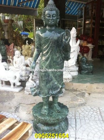 Tượng Phật a di đà đá xanh ấn độ