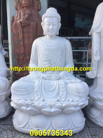 Tượng Phật Thích Ca bằng đá cẩm thạch trắng