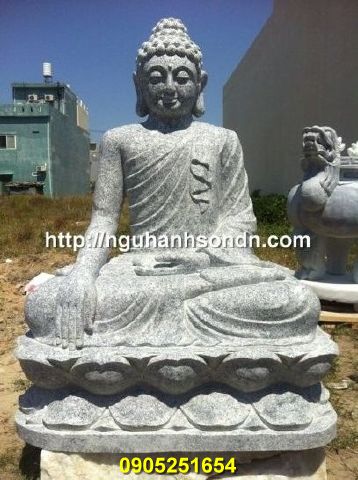 Tượng Phật Thích Ca đá hoa cương tím khánh hòa